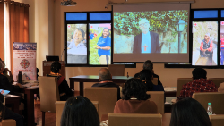 Cardinal Michael Czerny addresses the Asian Forum on "Celebrating Synodality & Indigenous Living Traditions in the Asian Church" via video message. (Photo: Peter Monthienvichienchai / LiCAS News)