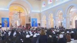 Un momento della Messa di beatificazione presieduta dal cardinale Semeraro a Scutari, in Albania