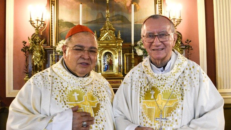 Cardeal Tempesta e cardeal Parolin