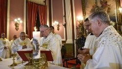 Cardeal Parolin celebra a Santa Missa no Palácio Episcopal São Joaquim - Rio de Janeiro