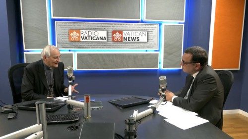 2024.11.20 Direttore Andrea Monda intervista a Radio Vaticana il cardinale Matteo Maria Zuppi