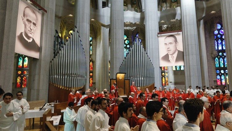 La misa de beatificación en la Sagrada Familia de Barcelona