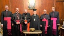 The Vatican  delegation with H.B. Bartholomew I 