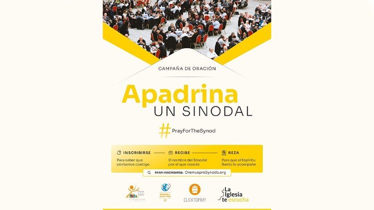 "Apadrina un sinodal", iniciativa para acompañar a un integrante de la asamblea sinodal en octubre de 2024.