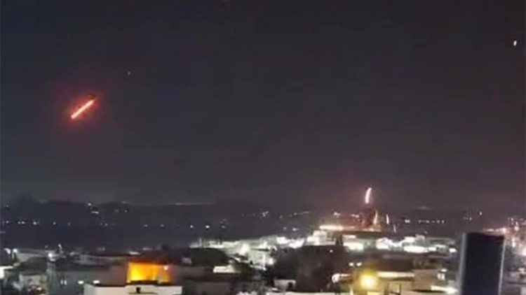 Iranian ballistic missiles launched against Israel