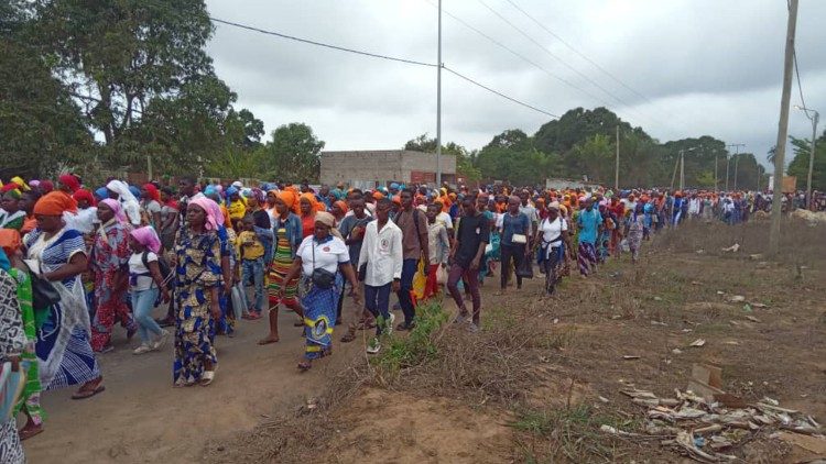 Des participants à la première édition du pèlerinage marial à Loango, organisé par l'archidiocèse de Pointe-Noire (Congo-Brazzaville), du 23 au 28 septembre 2024.