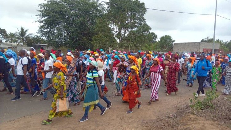 Des participants à la première édition du pèlerinage marial à Loango, organisé par l'archidiocèse de Pointe-Noire (Congo-Brazzaville), du 23 au 28 septembre 2024.