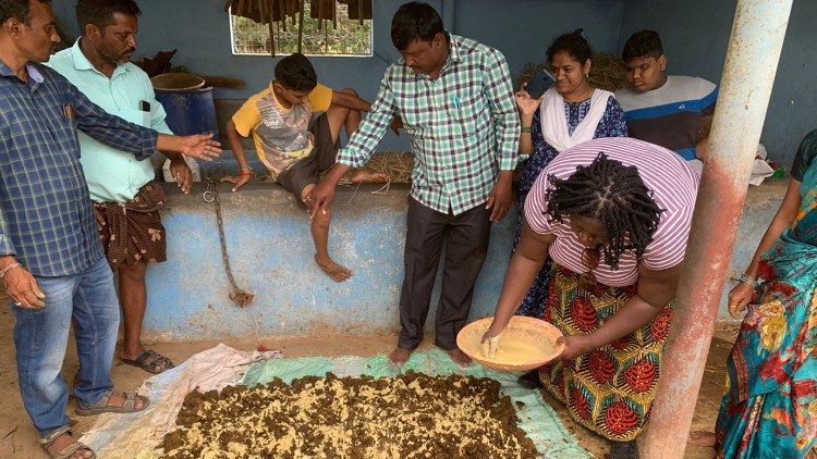 Zambian and Indian farmers in Andhra Pradesh, India