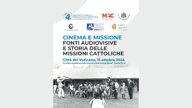 La locandina del convegno "Cinema e missione"