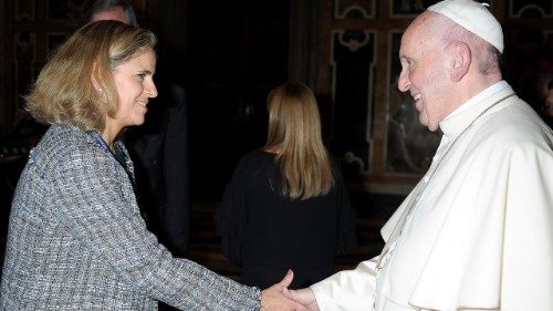 Sofia Salgado trifft Papst Franziskus (Archivbild)