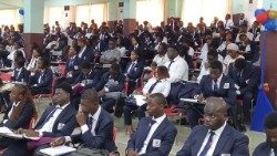 Rentrée académique à l'Université Catholique d'Afrique de l'Ouest - Unité universitaire d'Abidjan (UCAO-UUA), en Côte d’Ivoire, lundi 7 octobre 2024.