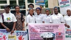 Jeunes filles africaines lors d'un rassemblement au Nigéria.