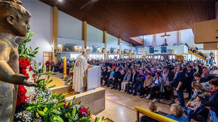 Vjernici na misi u Nacionalnom svetištu sv. Josipa  (Foto: IKA/Josip Vuković)