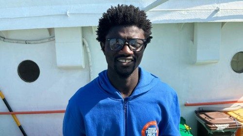 Ibrahima Lo sulla nave Mediterranea