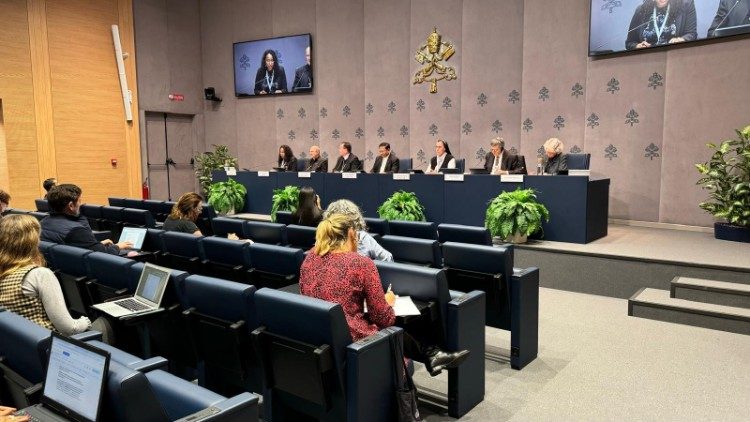 La salle de presse du Saint-Siège, le 17 octobre.