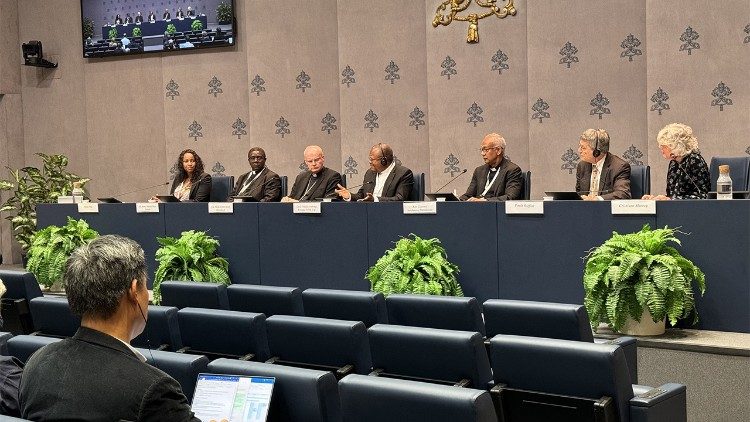 The panel at Tuesday's press briefing