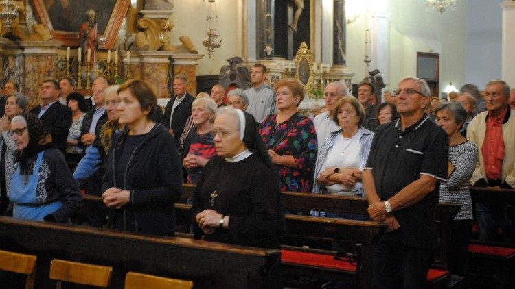 Misa za ubijene na Daksi u crkvi Male braće u Dubrovniku  (Foto: Jelica Gjenero)