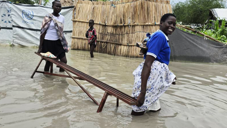 Gli effetti delle alluvioni in Sud Sudan