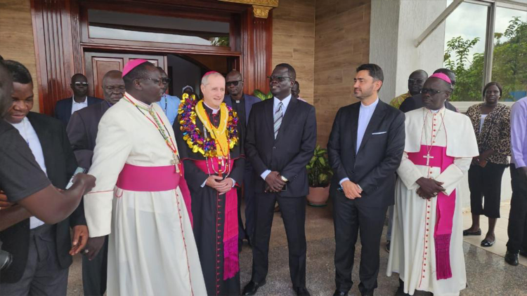 Accoglienza al nuovo Nunzio Apostolico in Sud Sudan, monsignor Séamus Patrick Horgan