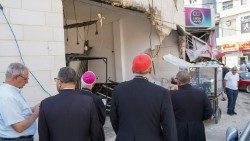 Il cardinale Pizzaballa a Jenin (foto Patriarcato Latino di Gerusalemme)