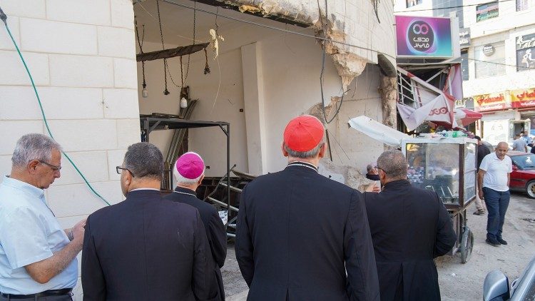 Il cardinale Pizzaballa a Jenin (foto Patriarcato Latino di Gerusalemme)