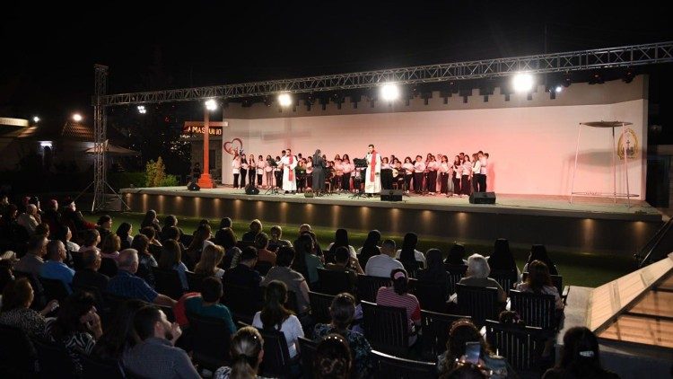 A moment during celebrations in Erbil for the Feast of the Holy Cross