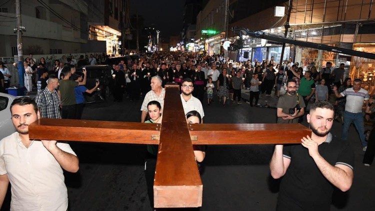 United in faith Iraqis in Erbil celebrate together the Feast of Cross