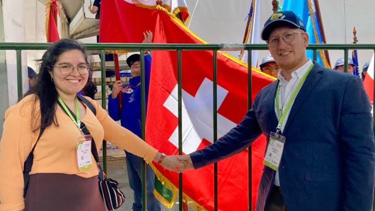 Maria und Max Ammann beim Eucharistischen Weltkongress in Quito