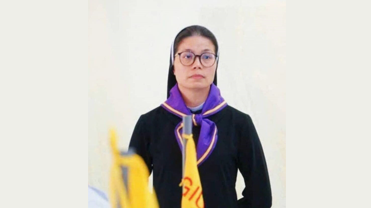 Sister Maria Hang from the Lovers of the Holy Cross congregation, is missing after a bridge over the Red River collapsed. (Photo supplied)