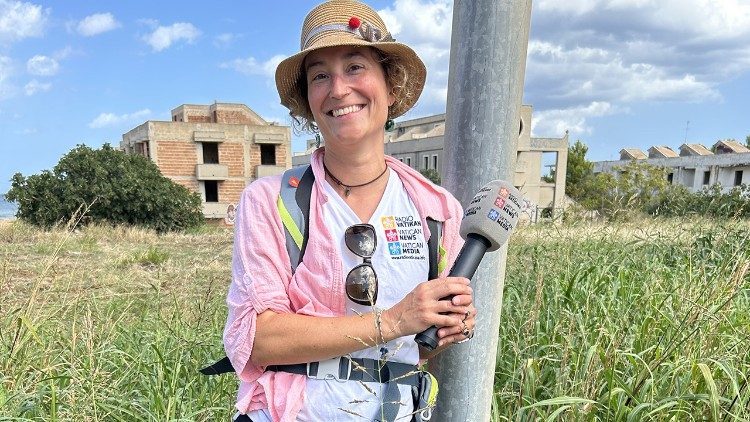 Unsere Redakteurin Stefanie Stahlhofen auf der Via Francigena