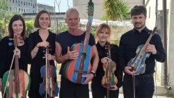 Il Quartetto Orchestra del Mare assieme a Sting