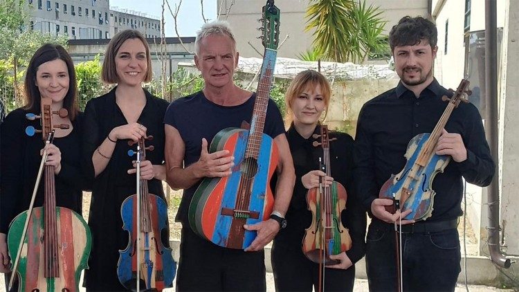 Il Quartetto Orchestra del Mare assieme a Sting