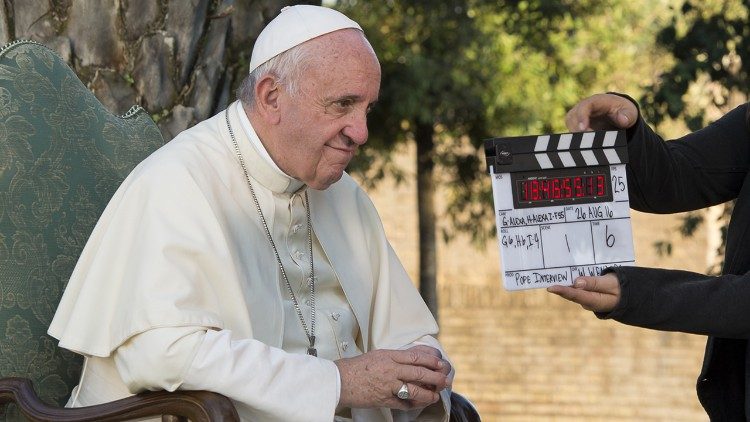 El Papa Francisco en el rodaje del documental de Wim Wenders