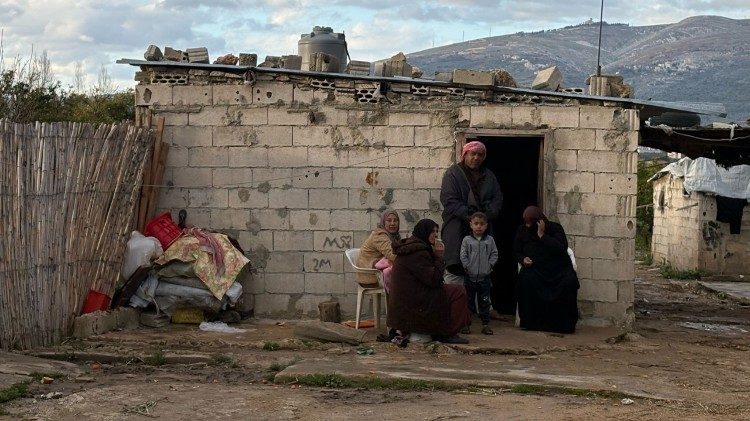 Una de las casas del campamento