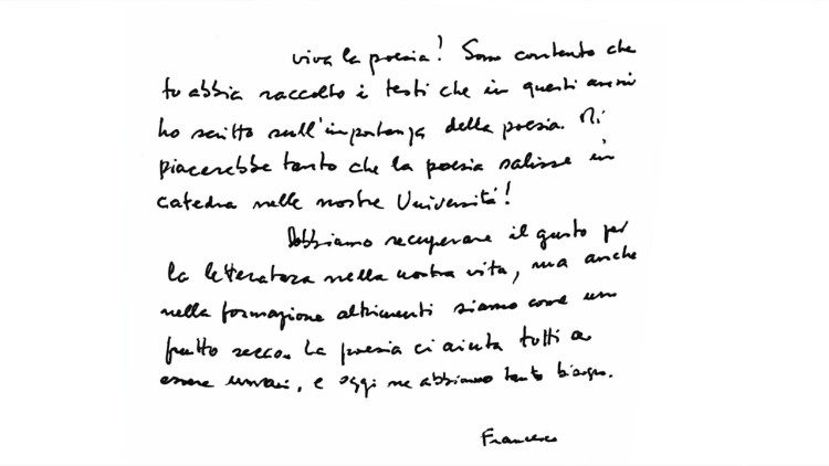 In un libro il magistero del Papa sull’arte poetica