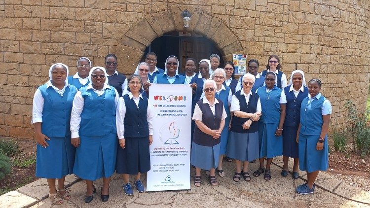 Irmãs Paulinas durante a conferência, no Centro de Conferências Lumko (África do Sul)