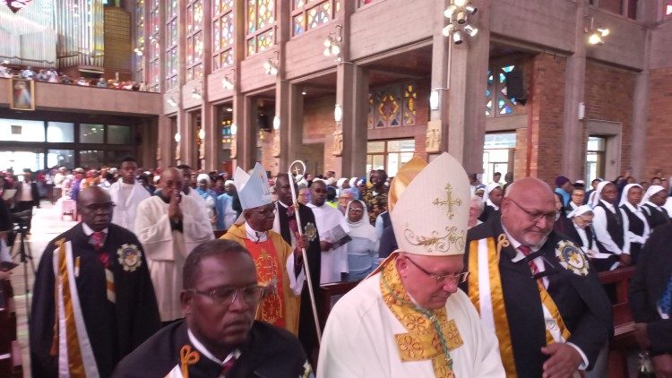 
                    África do Sul. Milhares de fiéis na Missa de despedida do 1° arcebispo de Joanesburgo
                